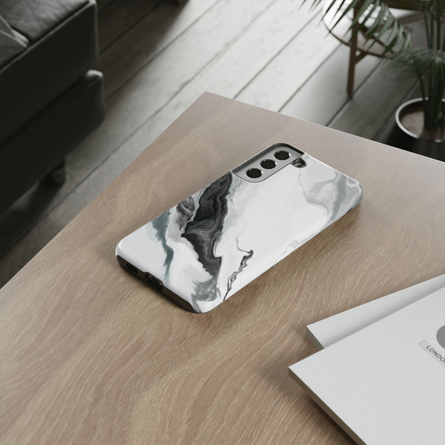 Black & White Abstract Phone Case