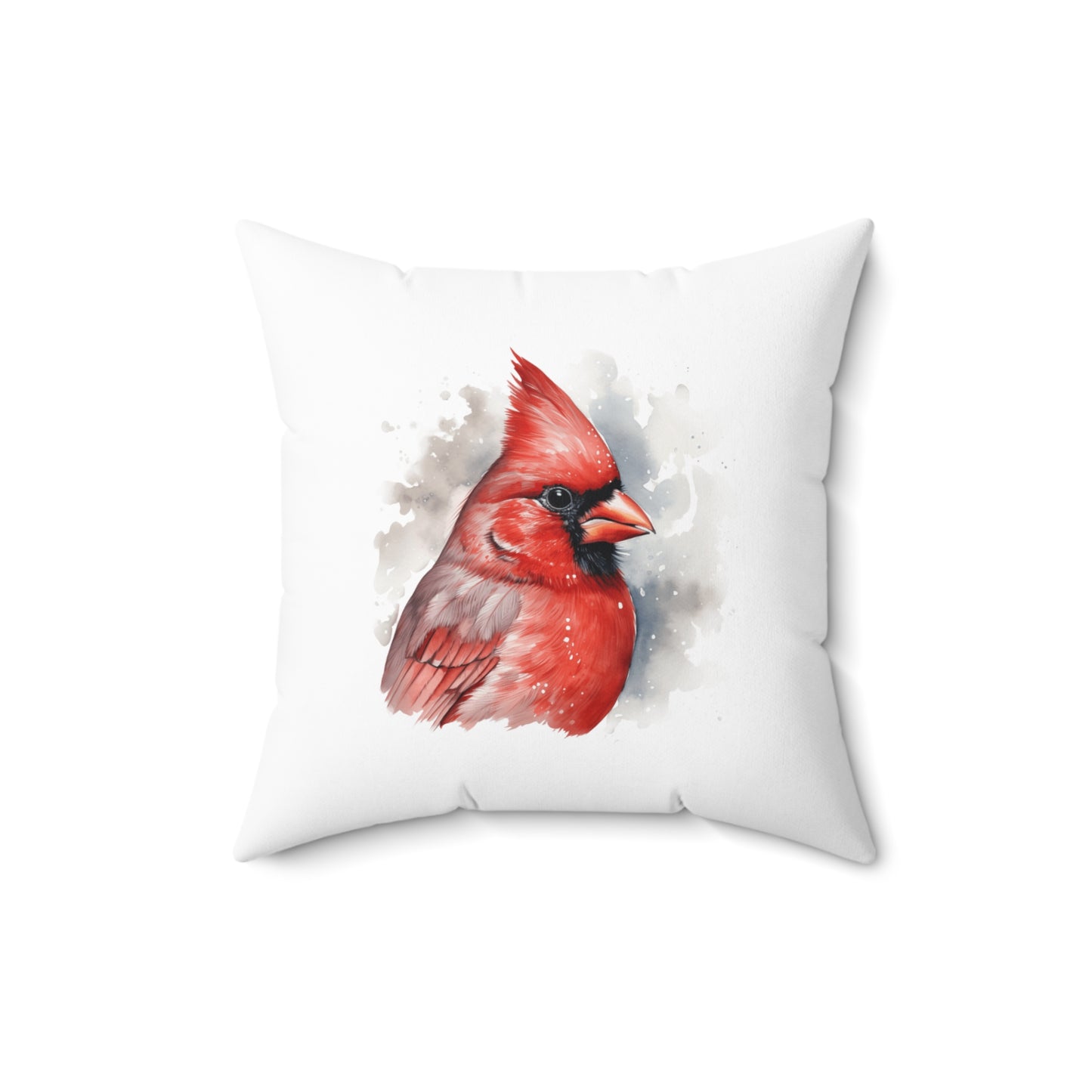 Cardinal Polyester Square Pillow