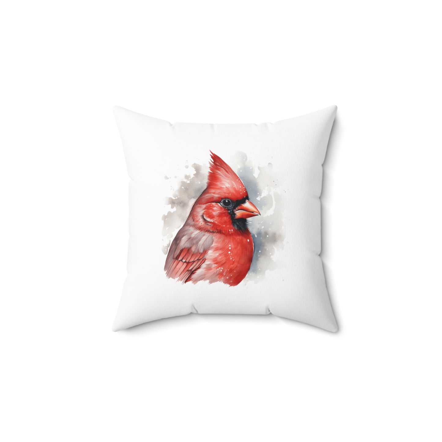 Cardinal Polyester Square Pillow