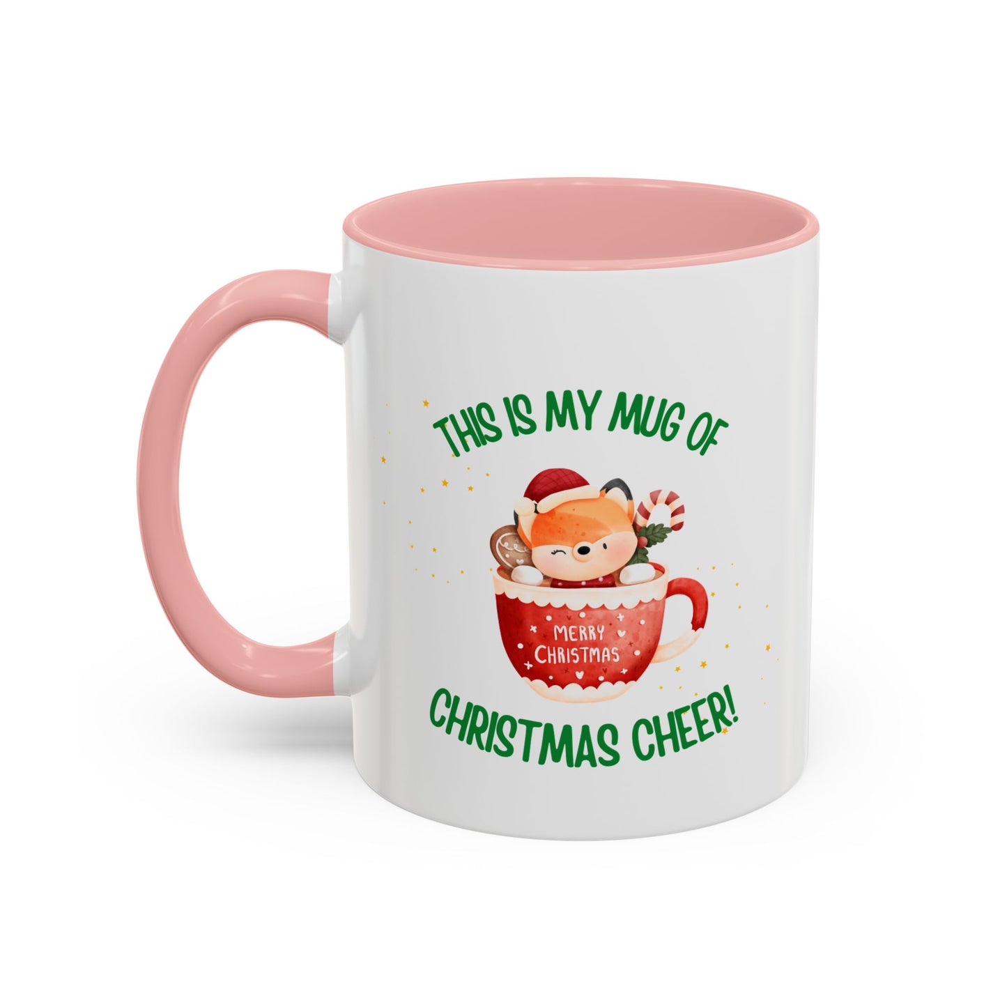 Christmas Fox Accent Coffee Mug (11, 15oz)