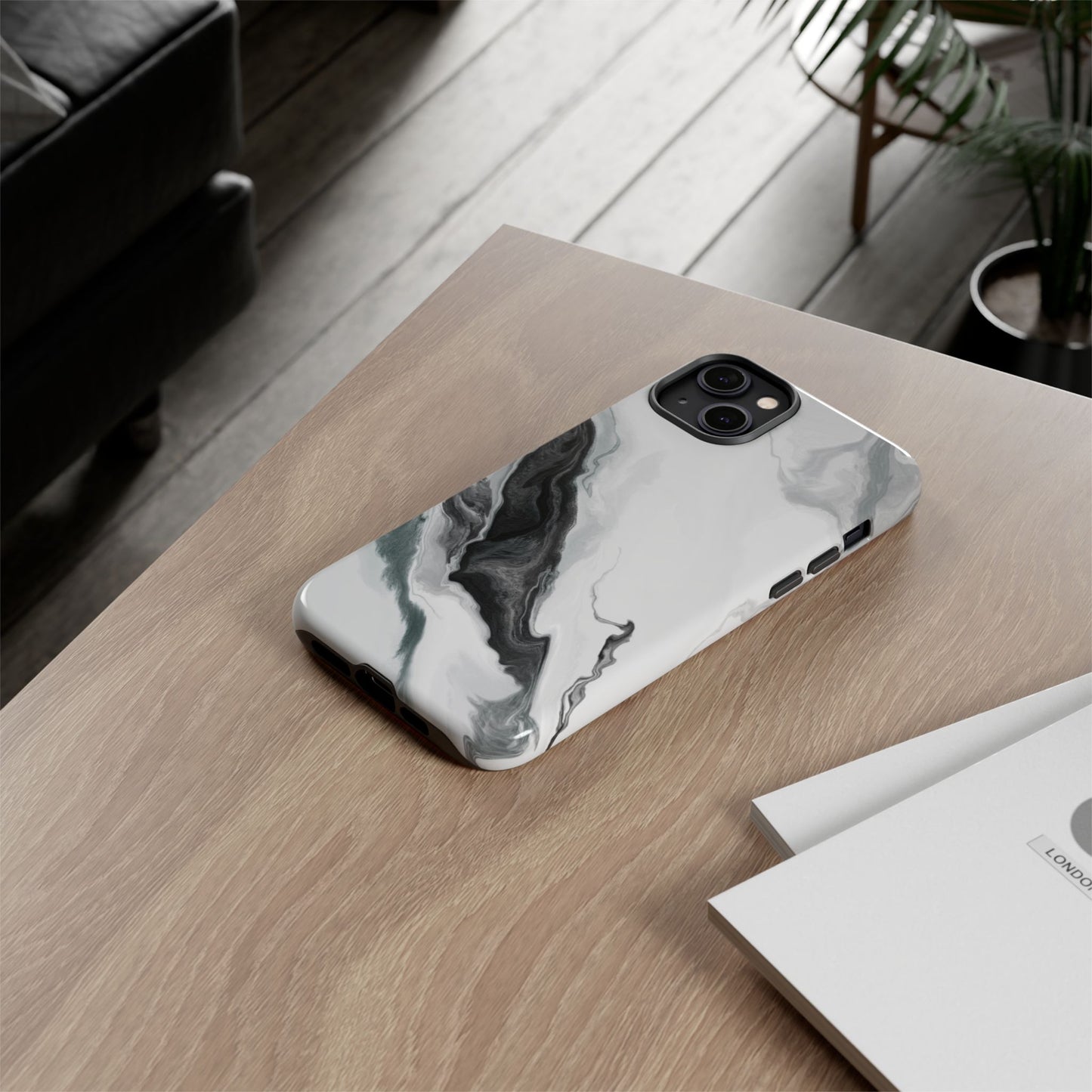 Black & White Abstract Phone Case