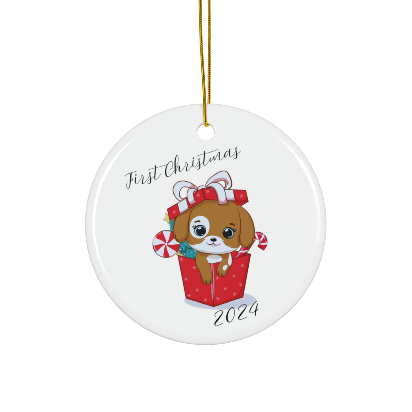 Ceramic Ornament - First Christmas for Little Boy or Girl