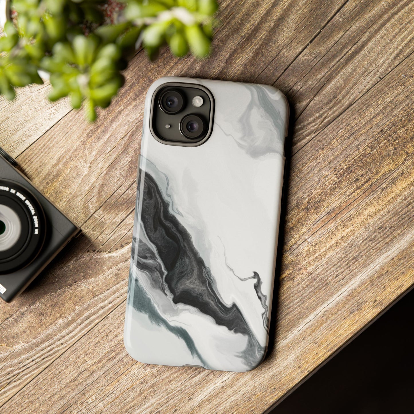 Black & White Abstract Phone Case