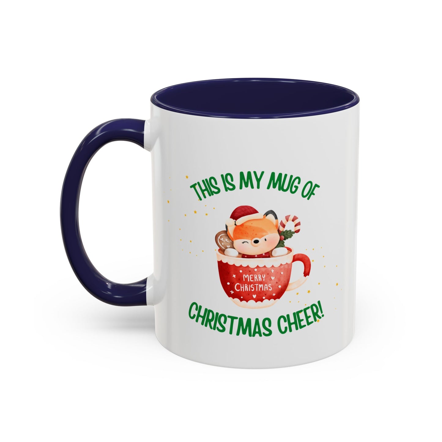 Christmas Fox Accent Coffee Mug (11, 15oz)