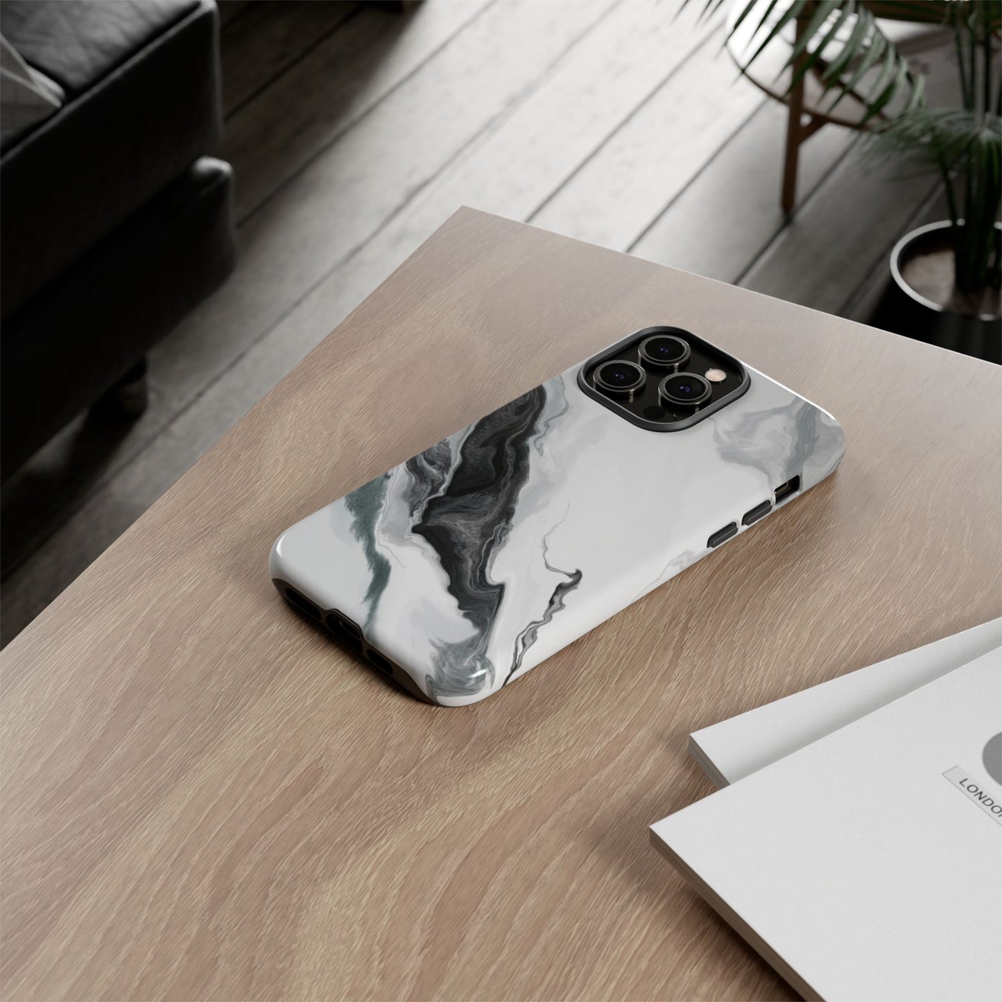 Black & White Abstract Phone Case