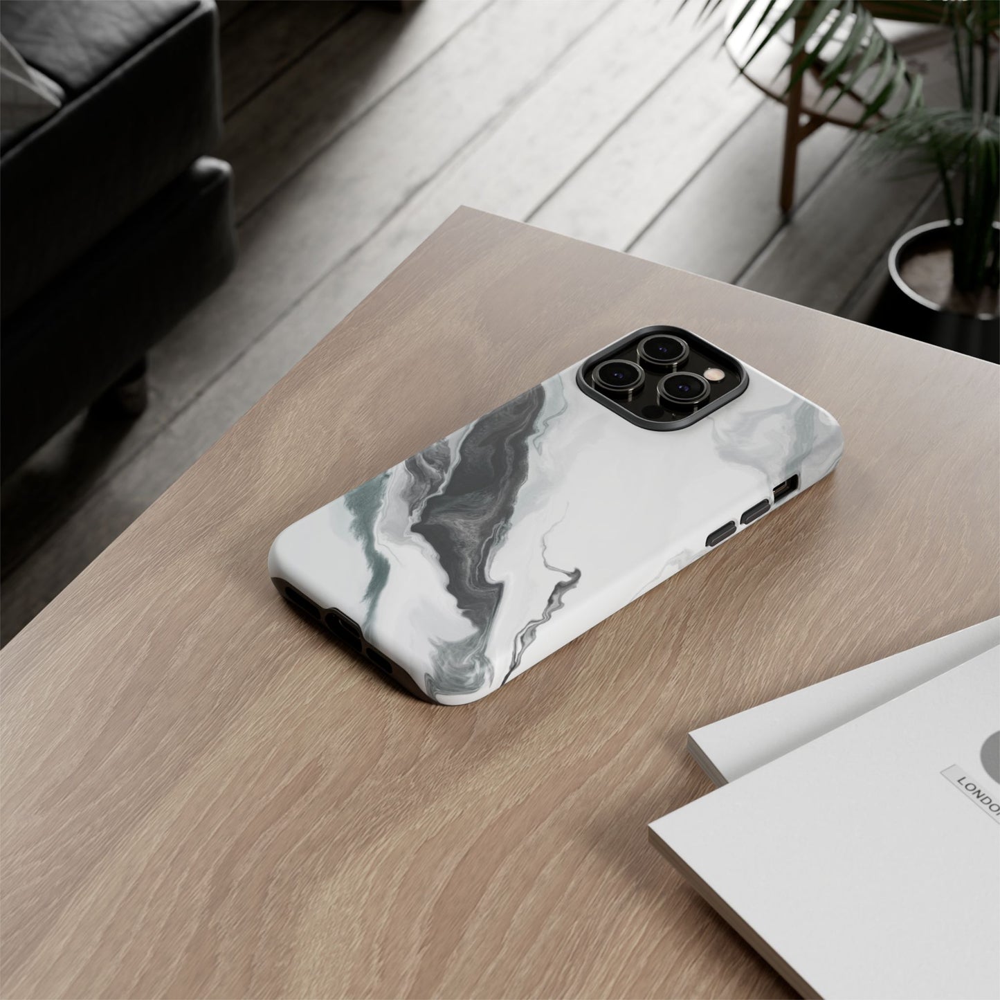 Black & White Abstract Phone Case