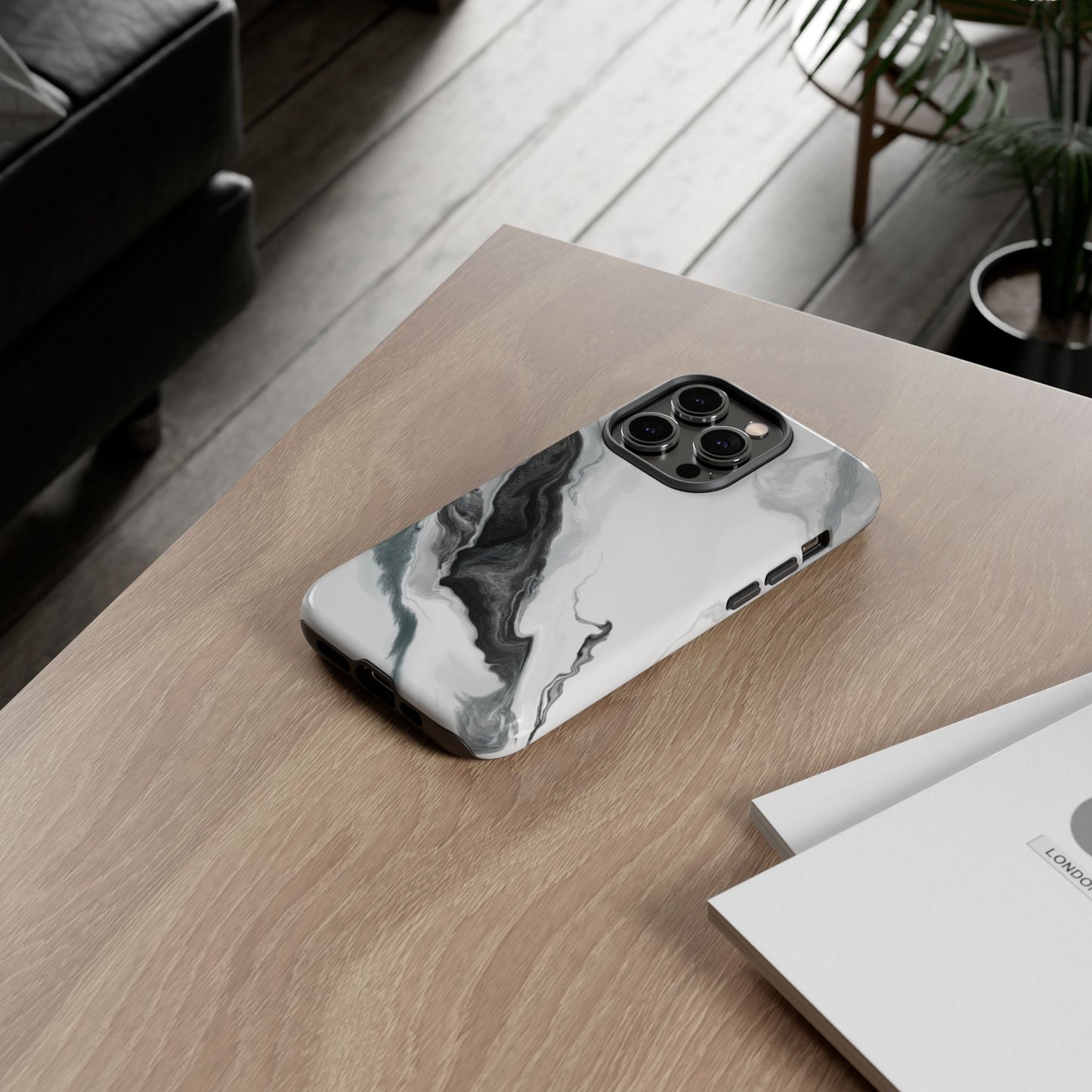 Black & White Abstract Phone Case