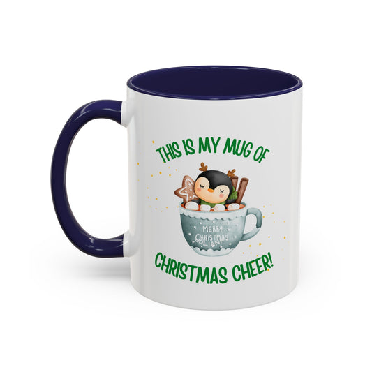 Christmas Penguin Accent Coffee Mug (11, 15oz)