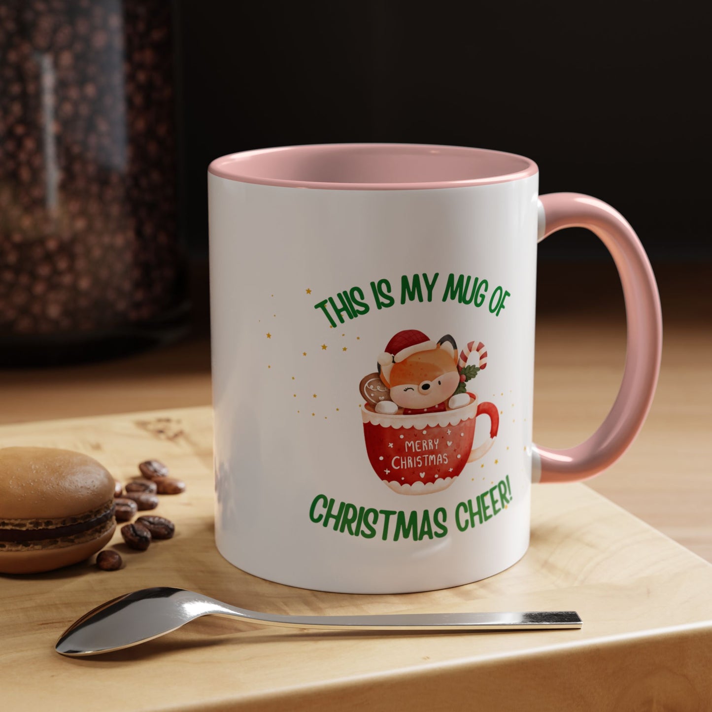 Christmas Fox Accent Coffee Mug (11, 15oz)