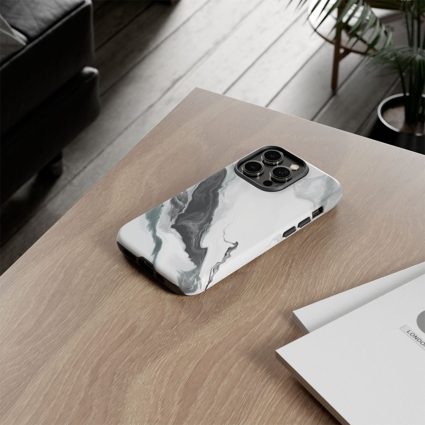 Black & White Abstract Phone Case