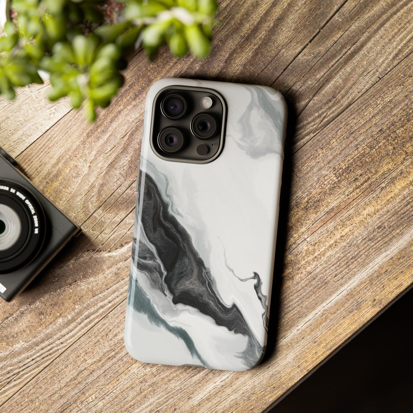 Black & White Abstract Phone Case