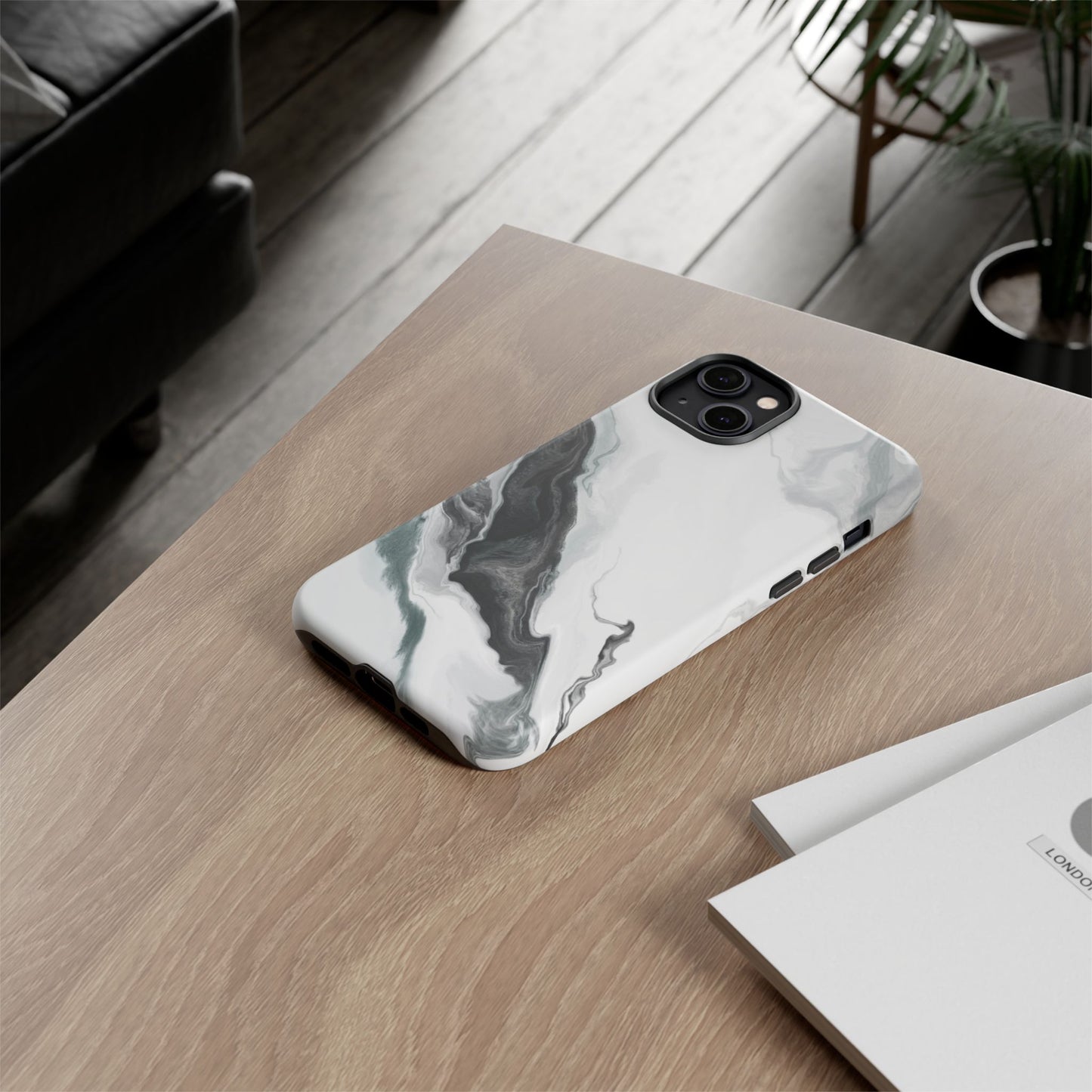 Black & White Abstract Phone Case